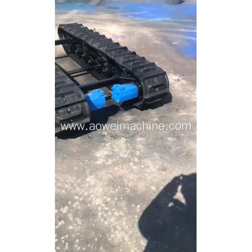 Cheap rubber or steel crawler robot car vehicle chassis undercarriage system agriculture farm home machines use